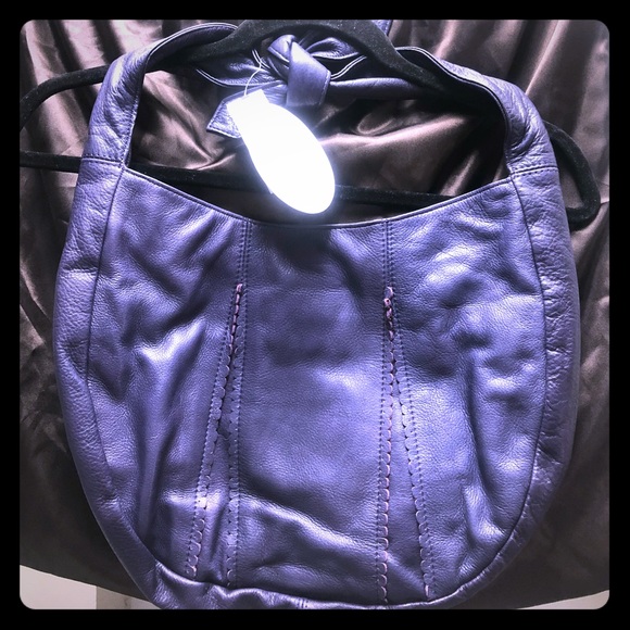 NWT Helena De Natalio Leather Hobo - Picture 1 of 5